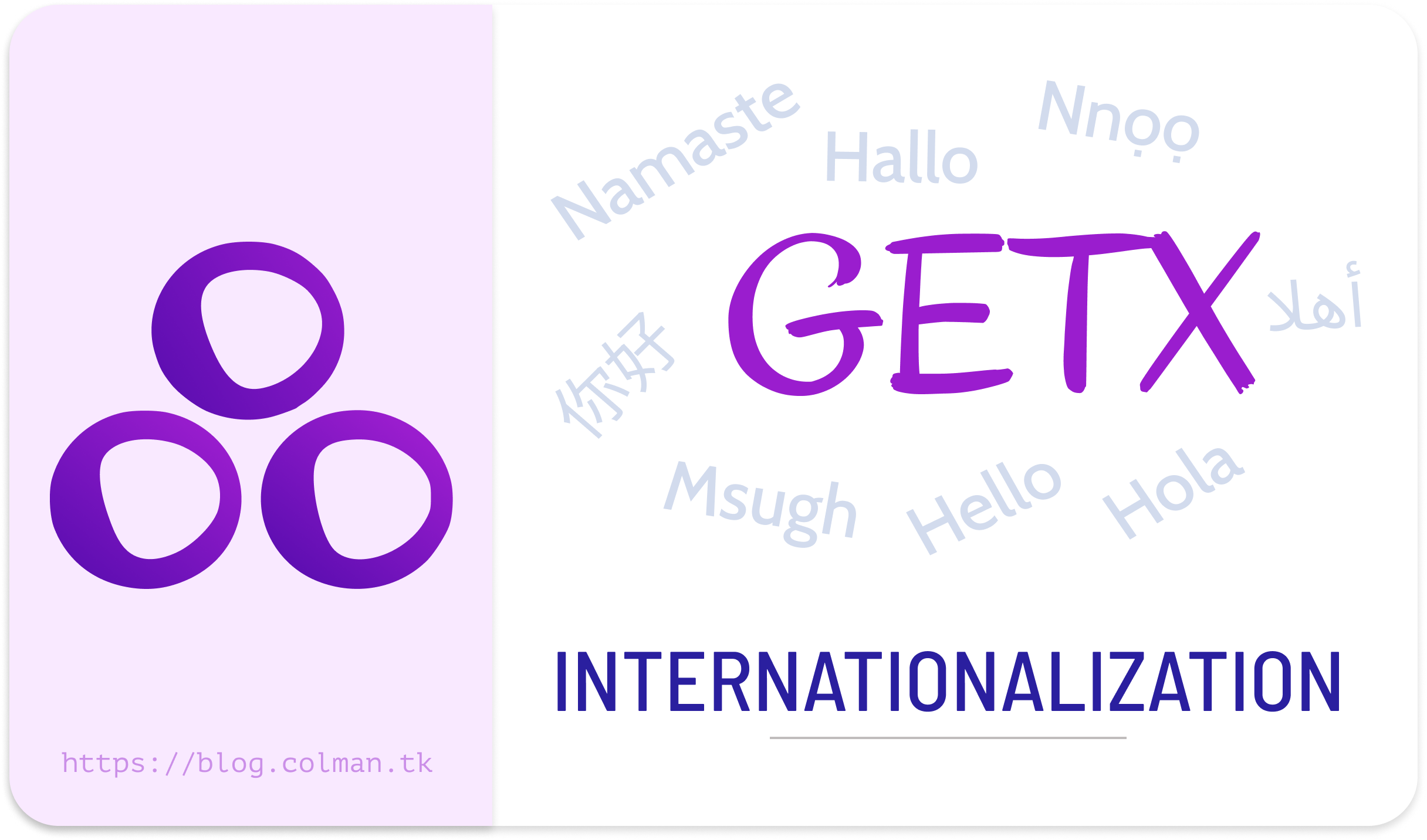 GetX Internationalization | Cover Image